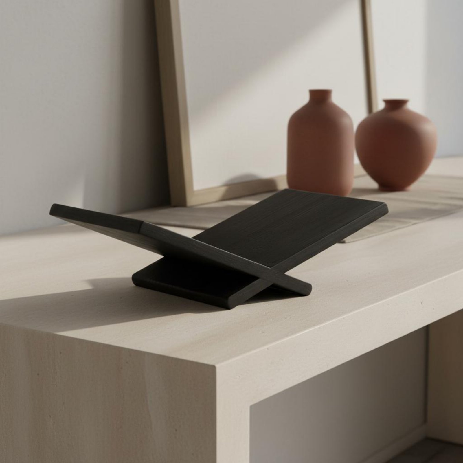 Carbonized Wood Book Stand Rus - Aesthetic Bookend のレビューと価格