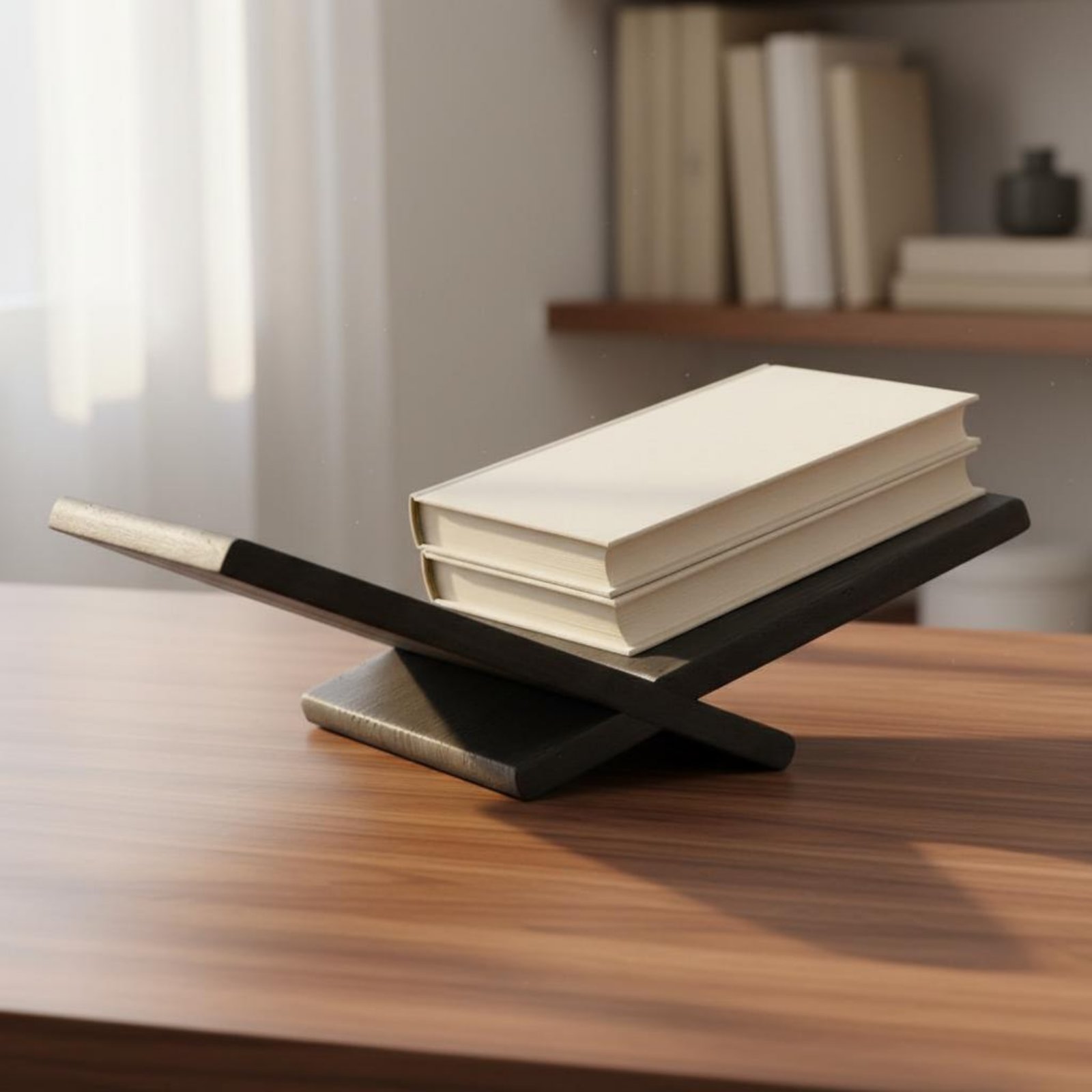 Carbonized Wood Book Stand Rus - Aesthetic Bookend のレビューと価格