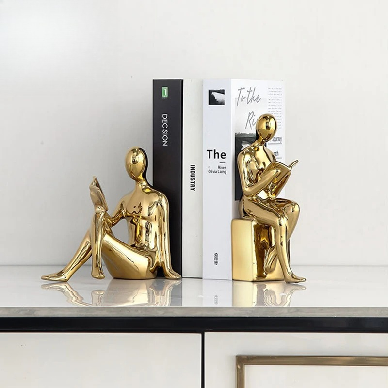 Reader Character Ceramic Statu - Aesthetic Bookend のレビューと価格