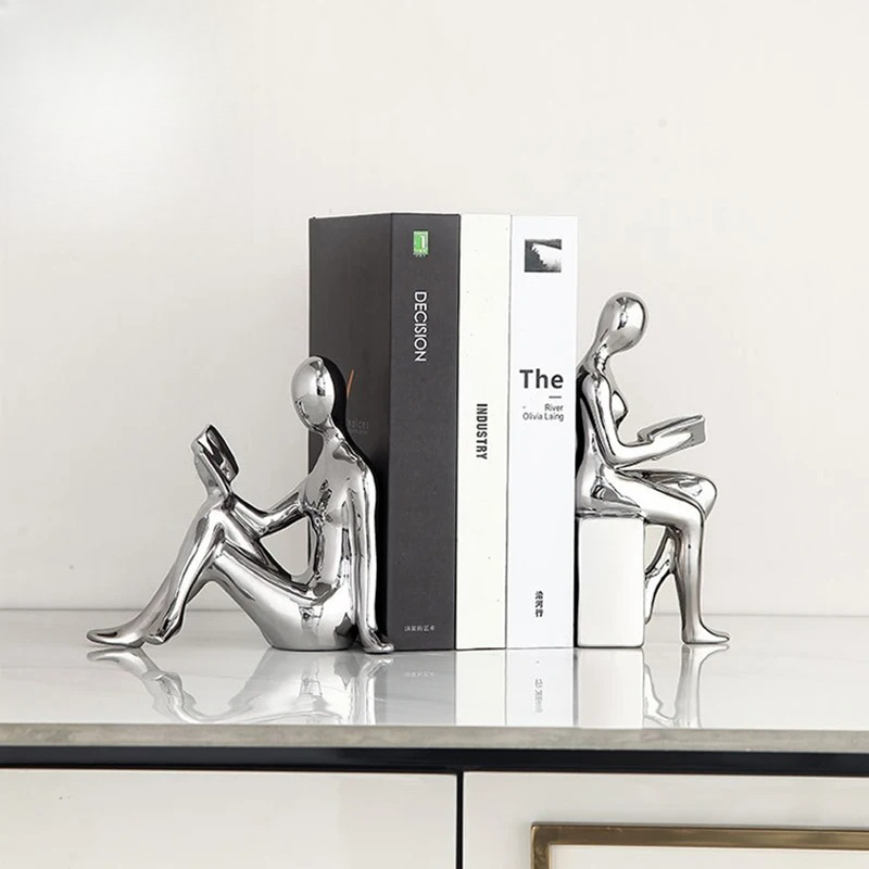 Reader Character Ceramic Statu - Aesthetic Bookend のレビューと価格