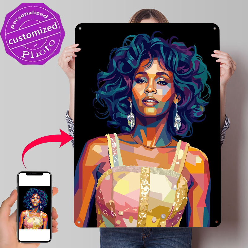 Whitney Houston Pop Art Portra - Home Decor Houston のレビューと価格