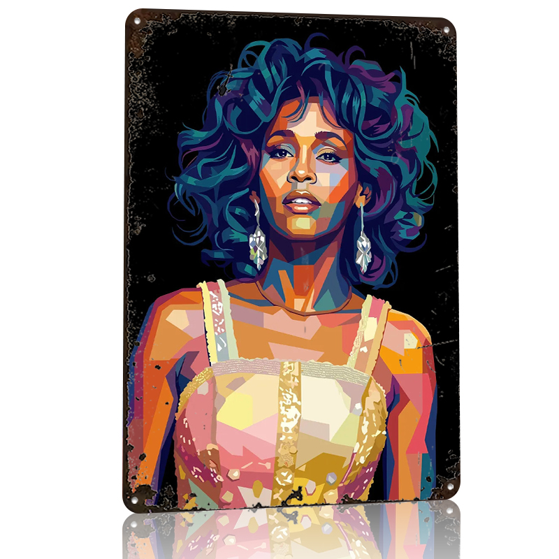 Whitney Houston Pop Art Portra - Home Decor Houston のレビューと価格