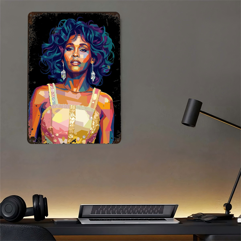 Whitney Houston Pop Art Portra - Home Decor Houston のレビューと価格