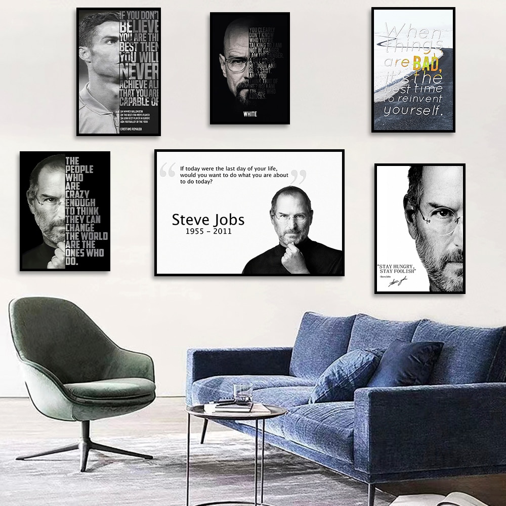 Steve Jobs Motivational Quote  - Home Decor Jobs のレビューと価格