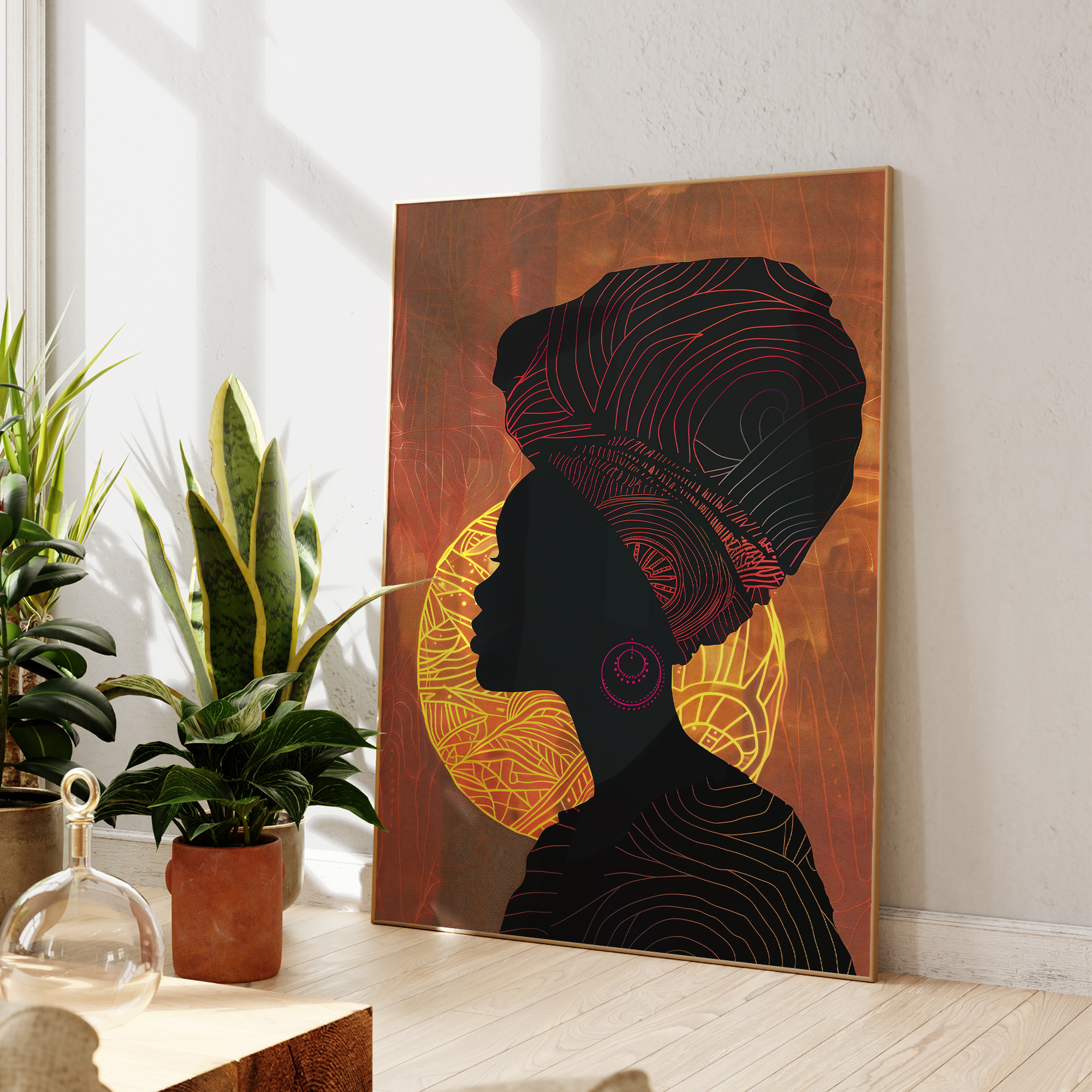 Modern African Women Fashion P - Geometric Wall Art のレビューと価格