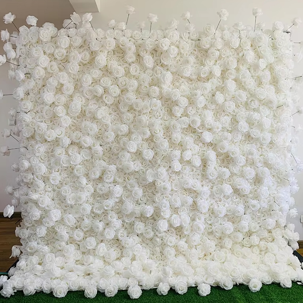 Uflower 3D White Rose Cloth Cu - Home Decor Event のレビューと価格