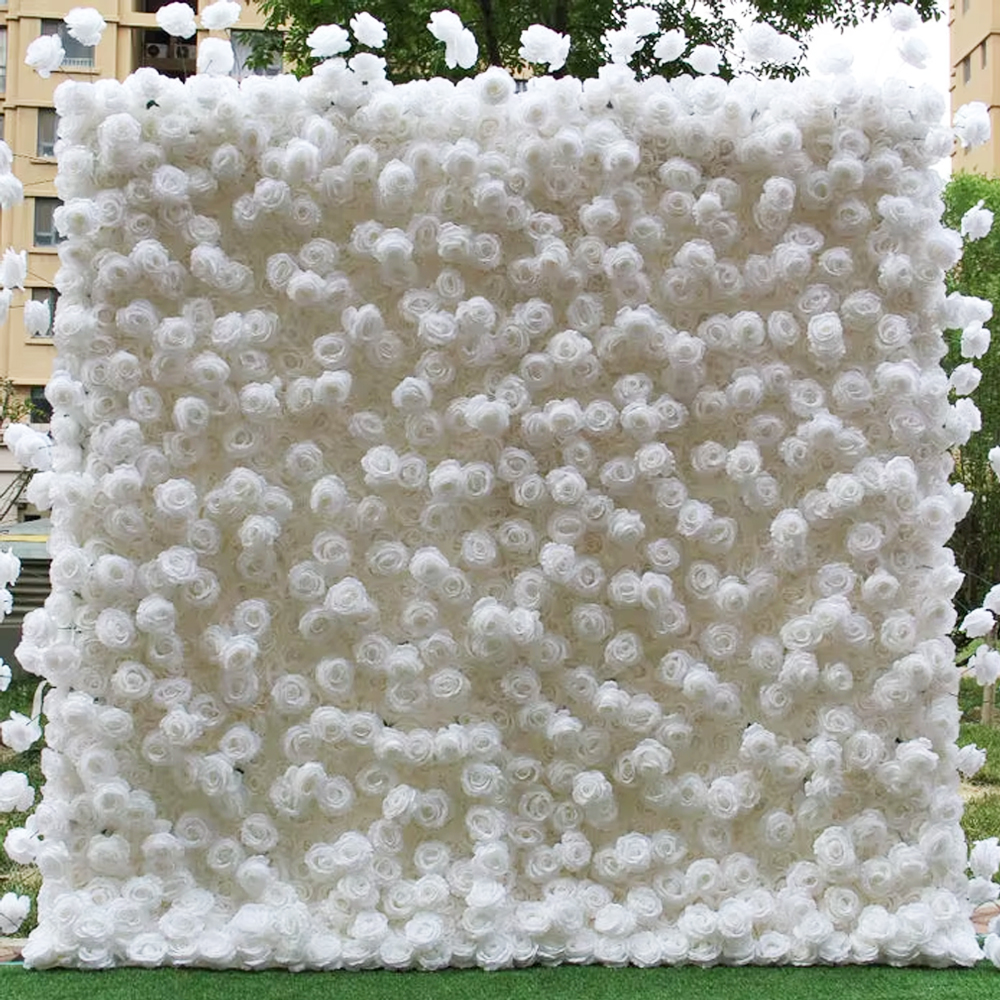 Uflower 3D White Rose Cloth Cu - Home Decor Event のレビューと価格