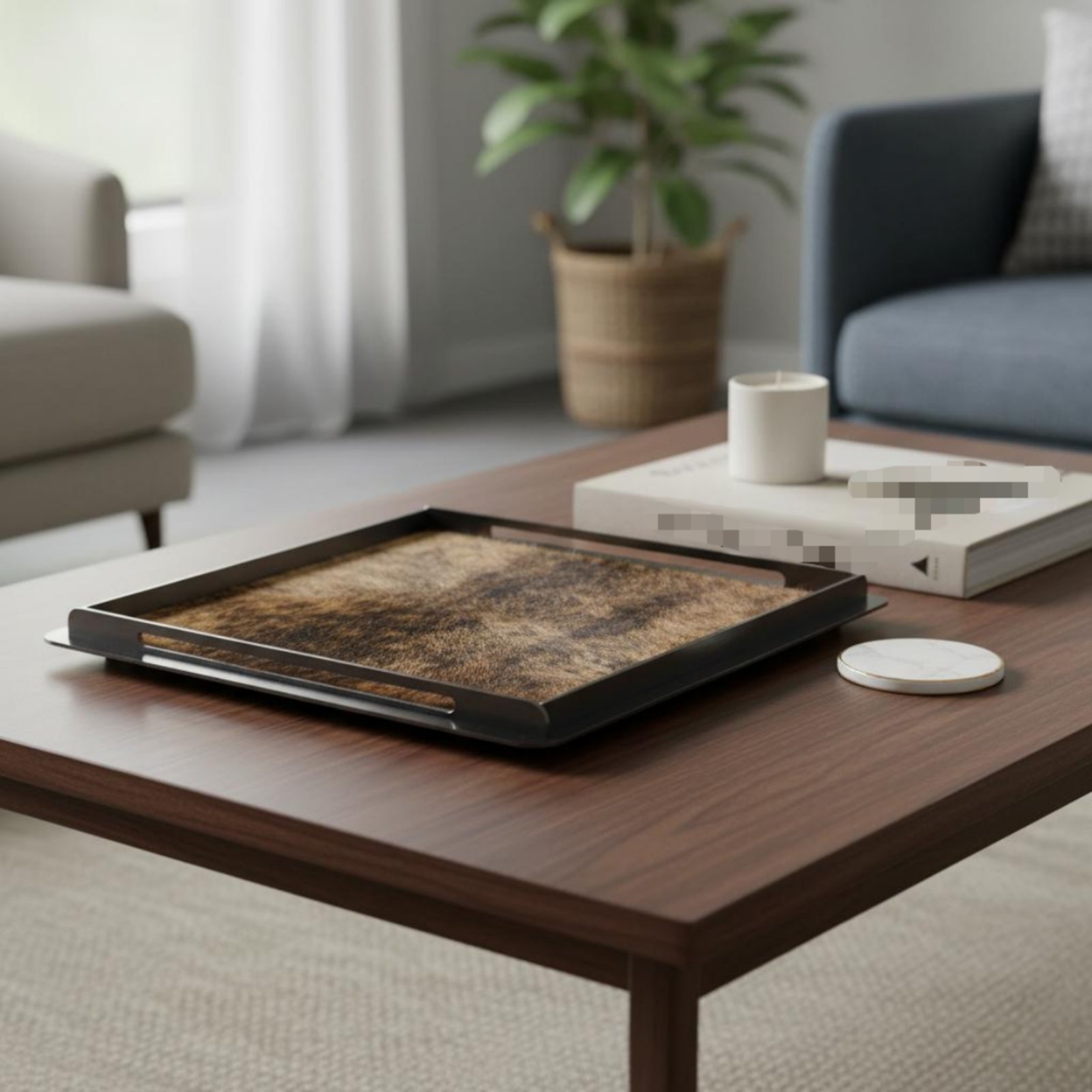 Horsehair Decorative Tray Crea - Home Decor Frames のレビューと価格