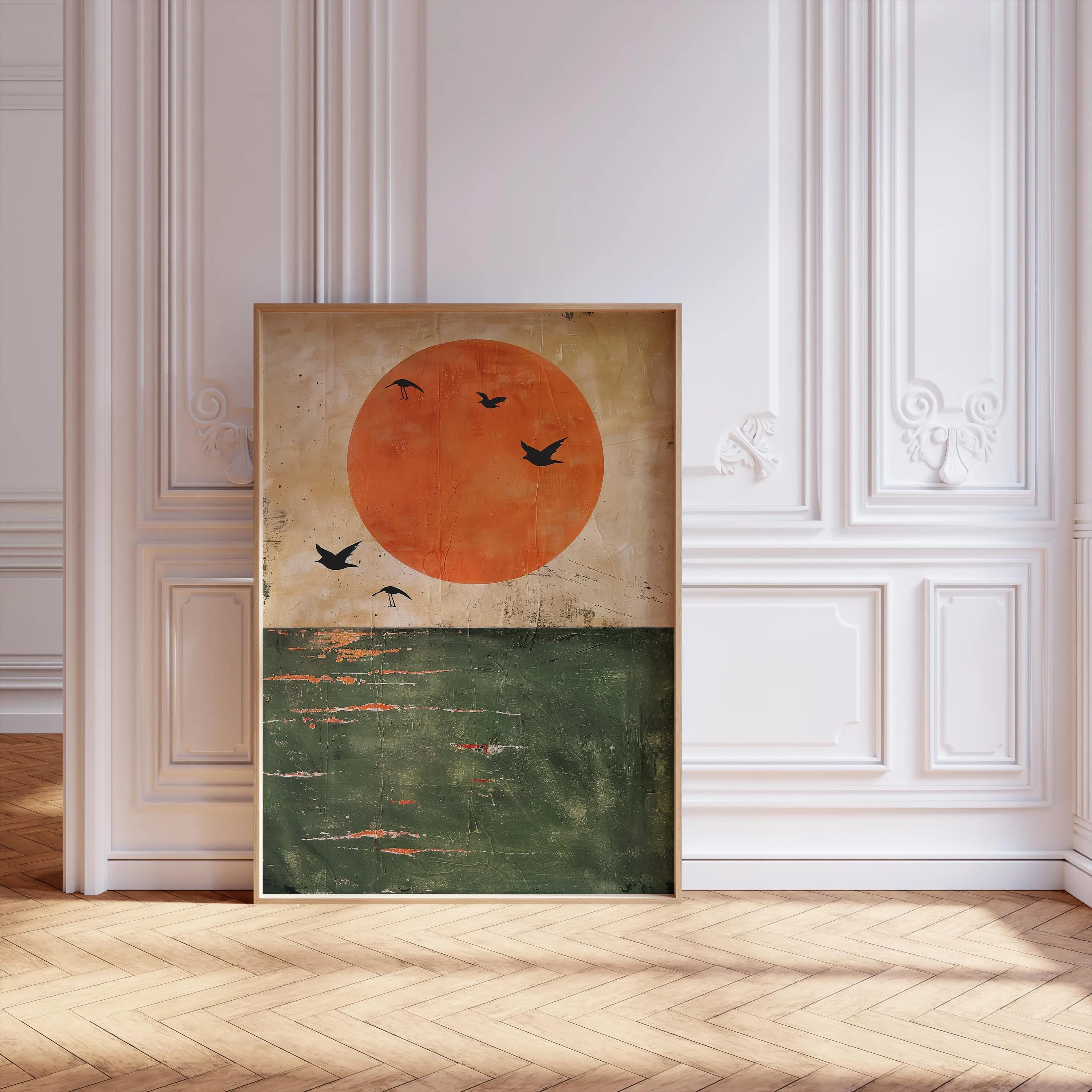 Japandi Poster Neutral Minimal - Home Decor Orange のレビューと価格