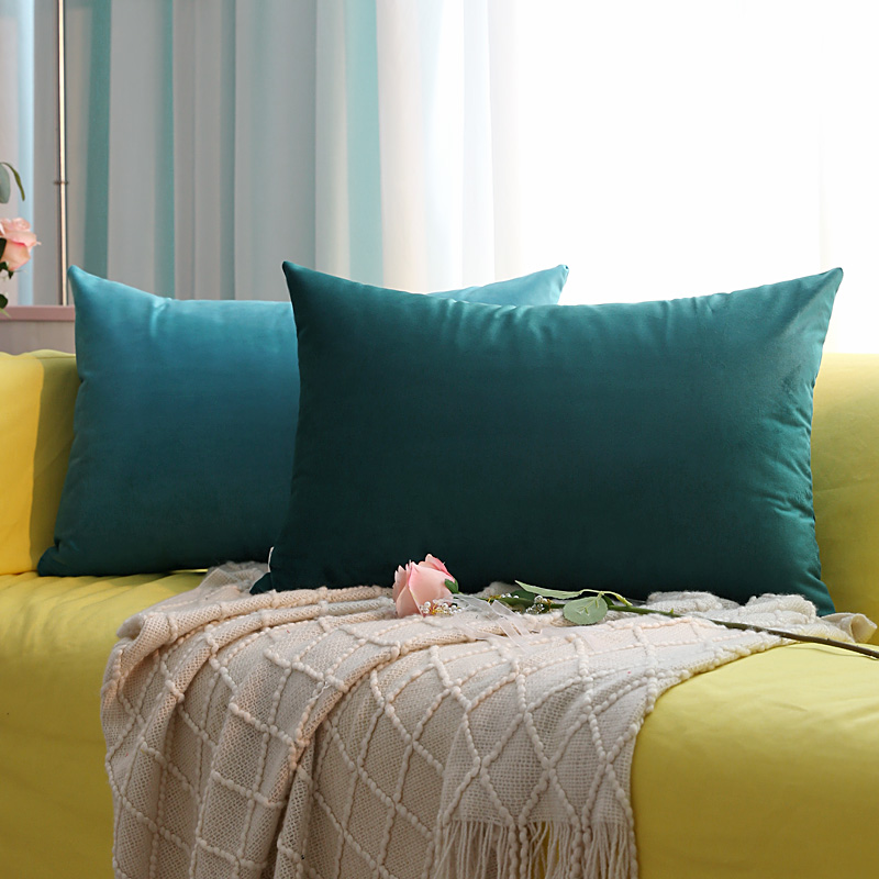 Soft Velvet Cushion Covers Pla - Home Decor Nepal のレビューと価格