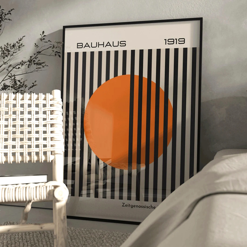 Modern Bauhaus 1919 Bright Ora - Home Decor Orange のレビューと価格