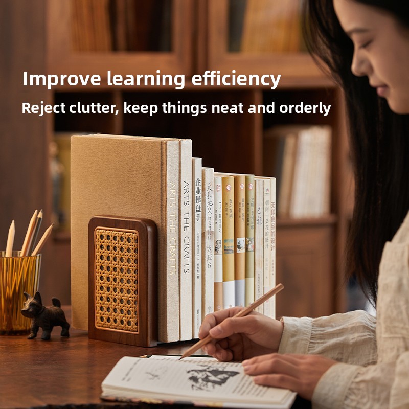 Rattan Woven Bookends Creative - Aesthetic Bookend のレビューと価格