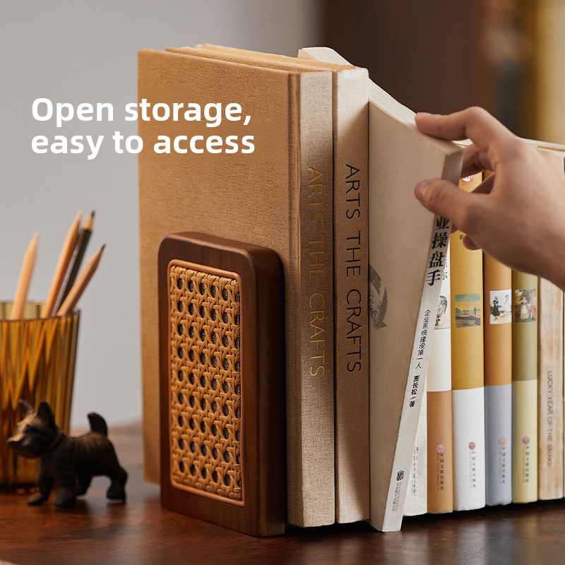 Rattan Woven Bookends Creative - Aesthetic Bookend のレビューと価格