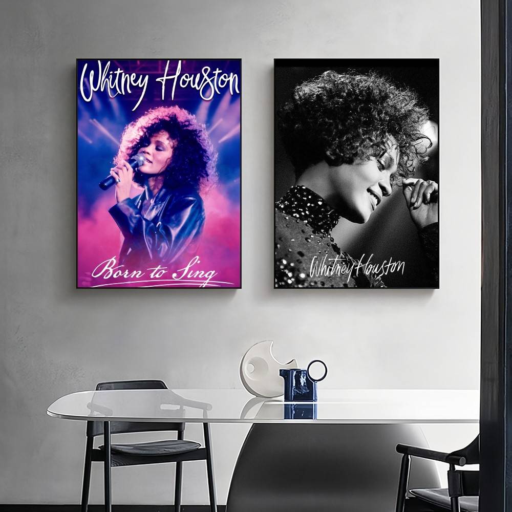 Singer Whitney Houston Poster  - Home Decor Houston のレビューと価格