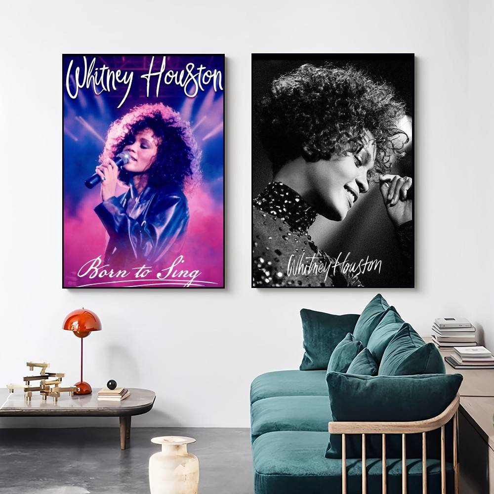 Singer Whitney Houston Poster  - Home Decor Houston のレビューと価格