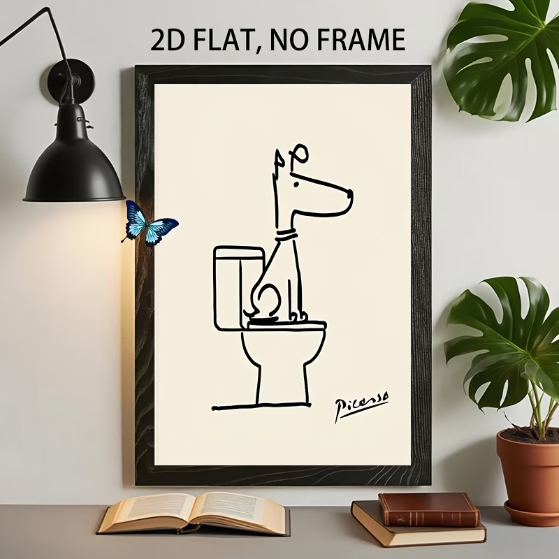 Modern,Retro Fun Dog Toilet Pi - Home Decor Retro のレビューと価格