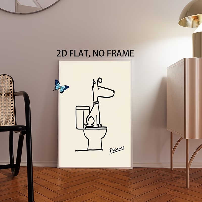 Modern,Retro Fun Dog Toilet Pi - Home Decor Retro のレビューと価格