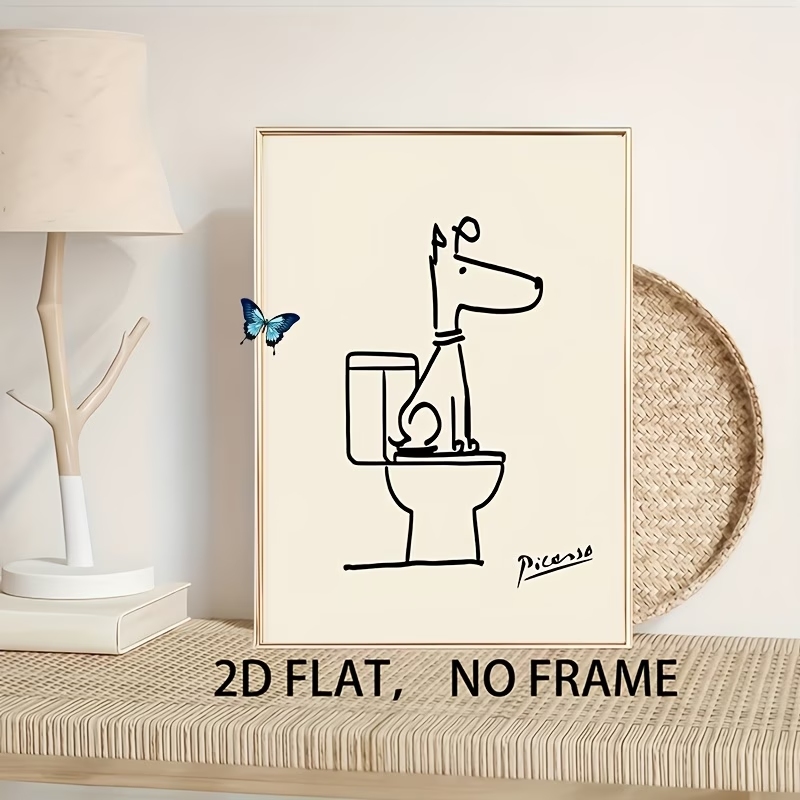 Modern,Retro Fun Dog Toilet Pi - Home Decor Retro のレビューと価格