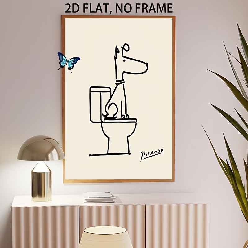 Modern,Retro Fun Dog Toilet Pi - Home Decor Retro のレビューと価格