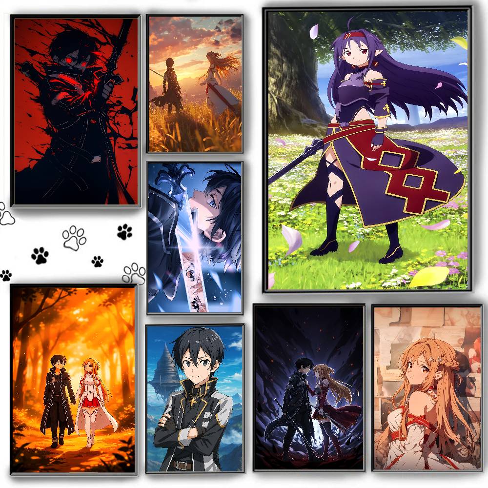 Sword Art Online  SAO Kirito A - Home Decor Online Free のレビューと価格