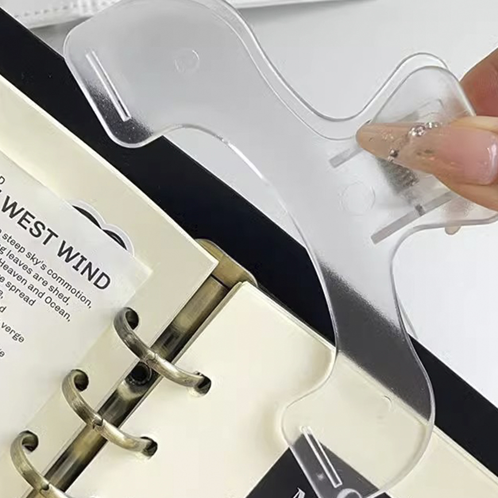 1PC Transparent Plastic Book H - Aesthetic Bookend のレビューと価格