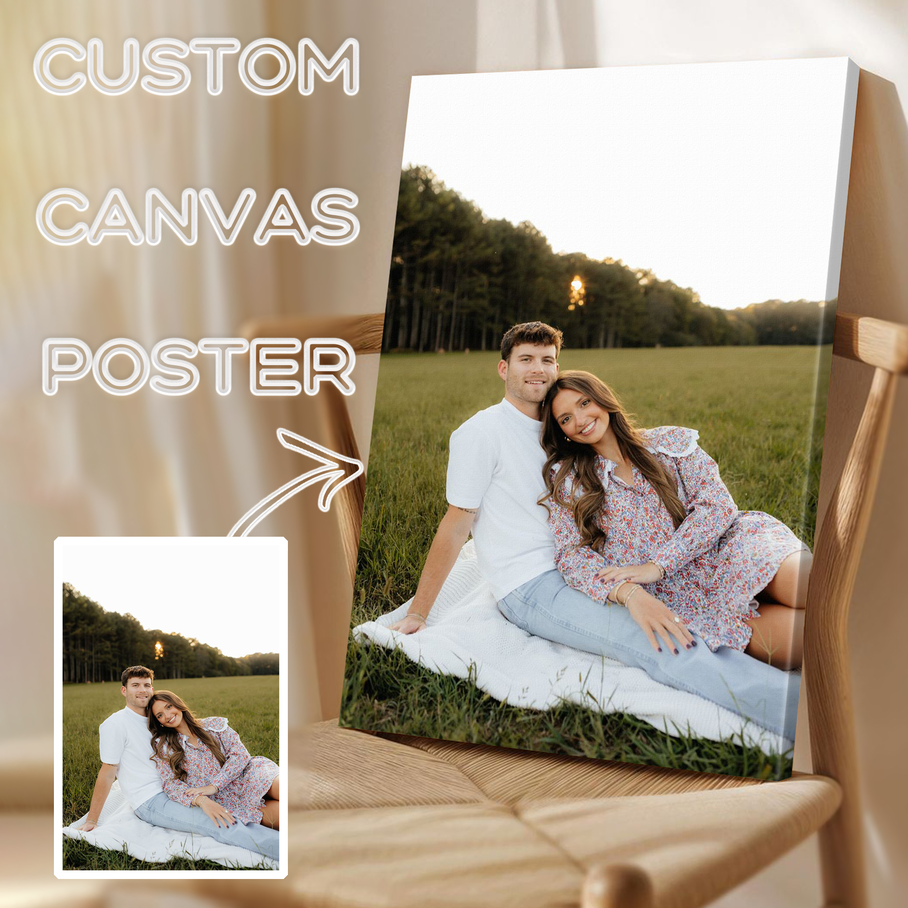 1Pc Custom All Size Canvas Pri - Home Decor Frames のレビューと価格