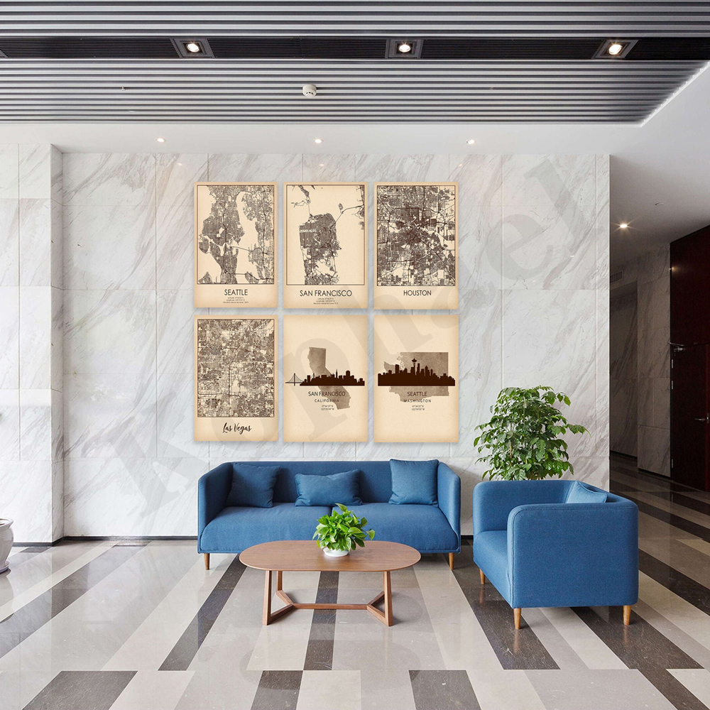 Seattle San Francisco Las Vega - Home Decor Houston のレビューと価格