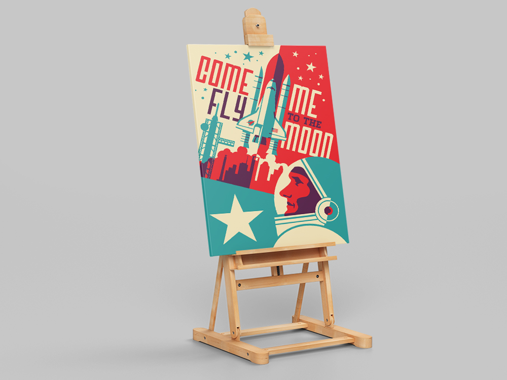 Houston Texas Space City Canva - Home Decor Houston のレビューと価格