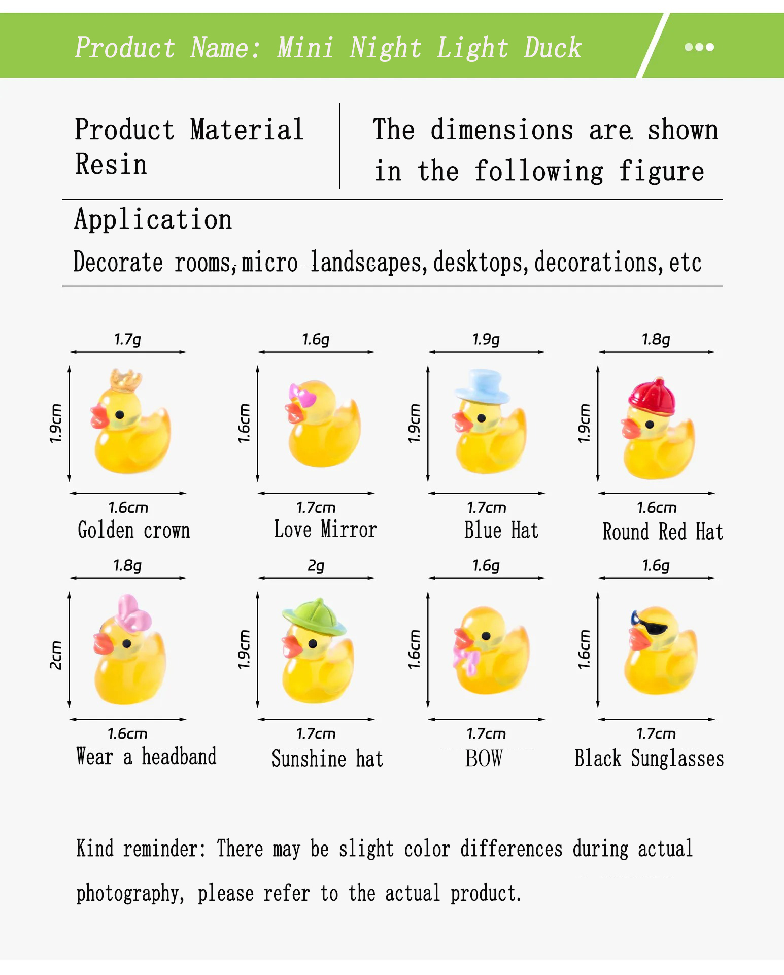 10/20/50pcs Luminous Mini Duck - Home Decor Aesthetic Pinterest のレビューと価格