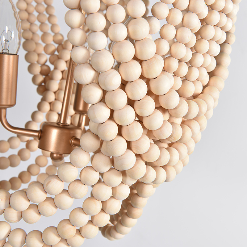 American Wooden Beads Chandeli - Home Decor Netflix のレビューと価格