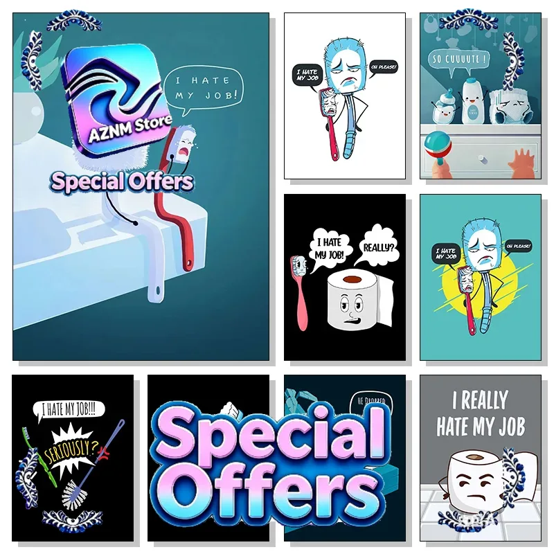 Funny Toothbrush I Hate My Job - Home Decor Jobs のレビューと価格