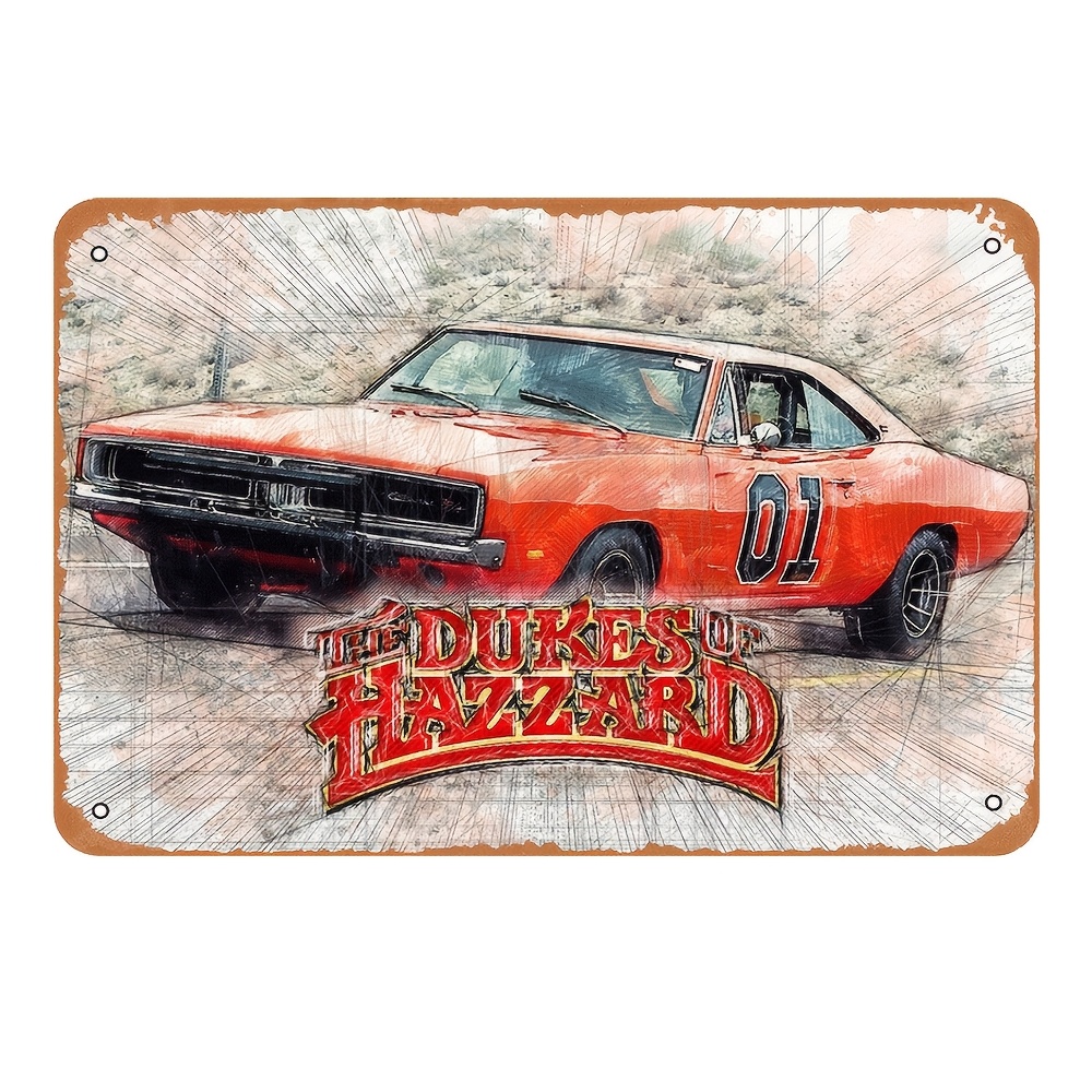 Vintage Metal Sign - Retro Act - Home Decor Orange のレビューと価格