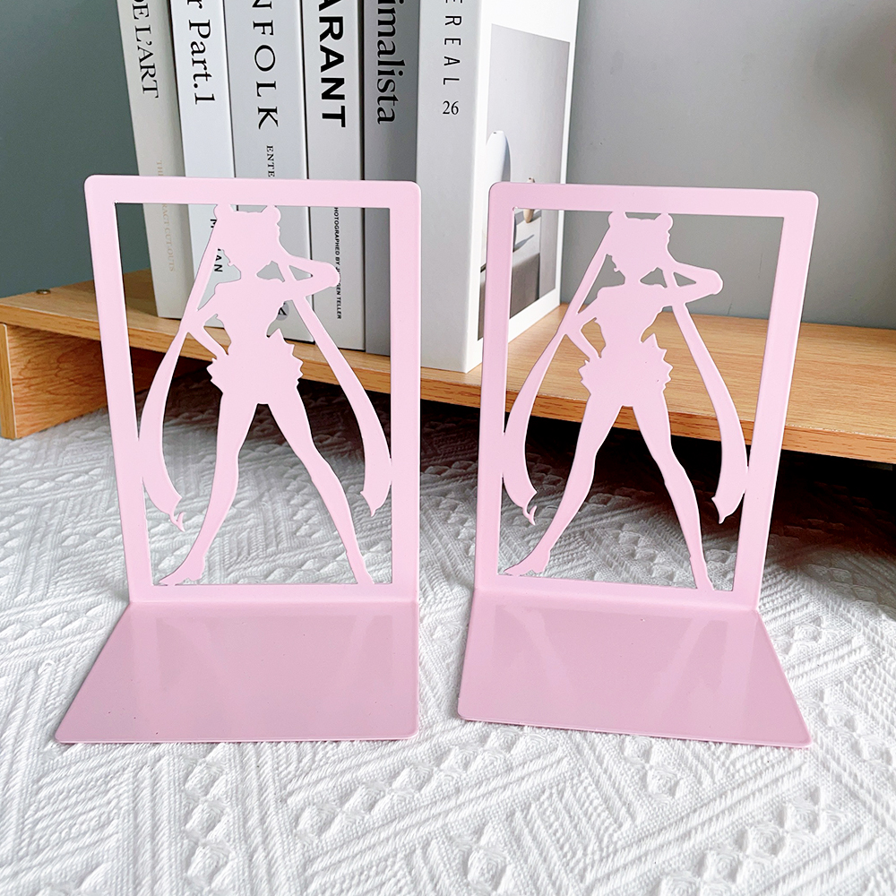 Pink Girls Bookends 2Pcs Non S - Aesthetic Bookend のレビューと価格