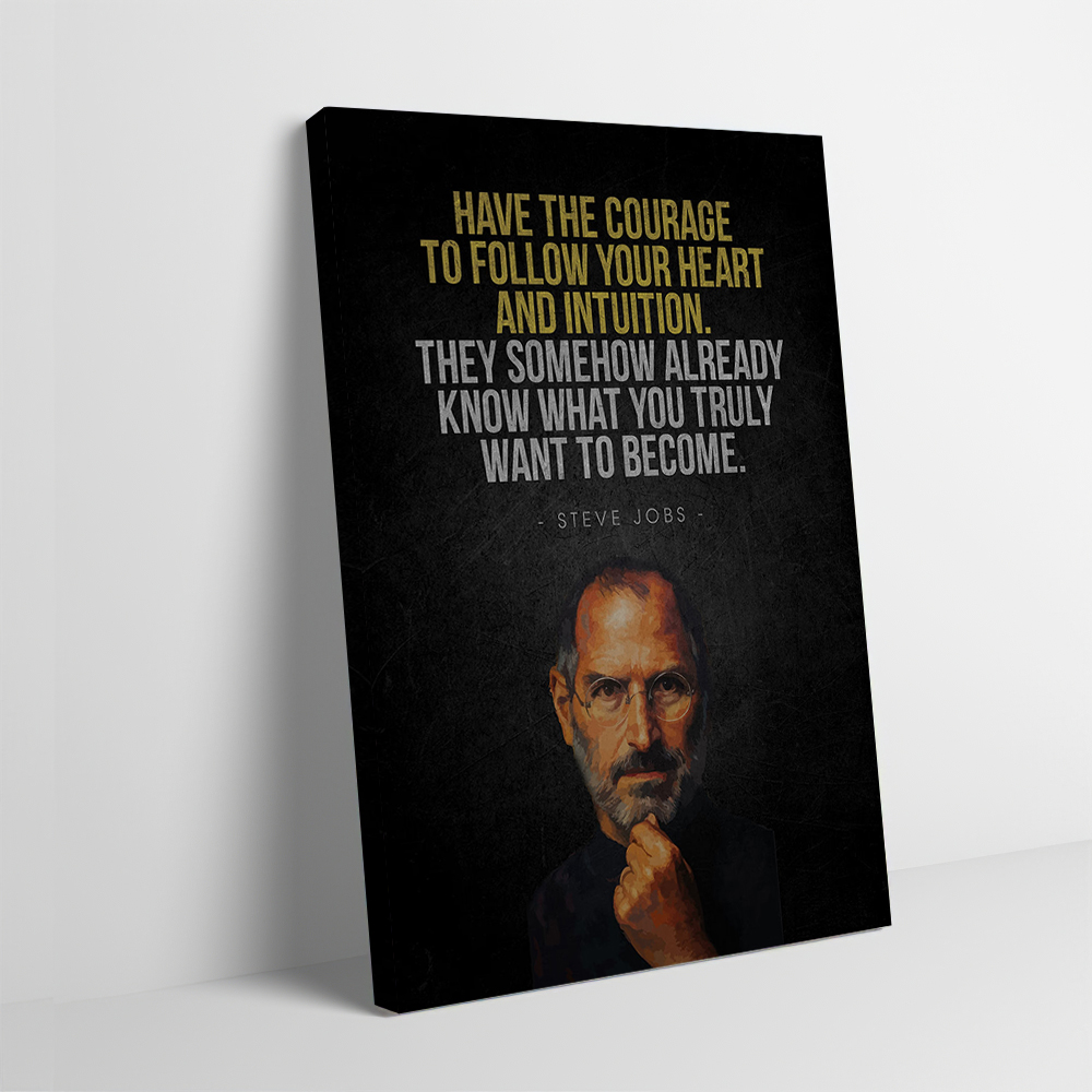 Steve Jobs Inspirational Quote - Home Decor Jobs のレビューと価格