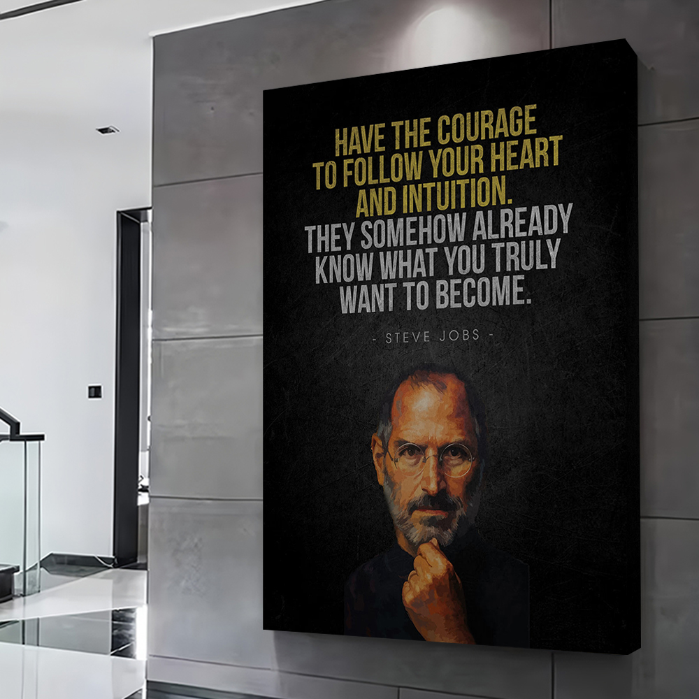Steve Jobs Inspirational Quote - Home Decor Jobs のレビューと価格