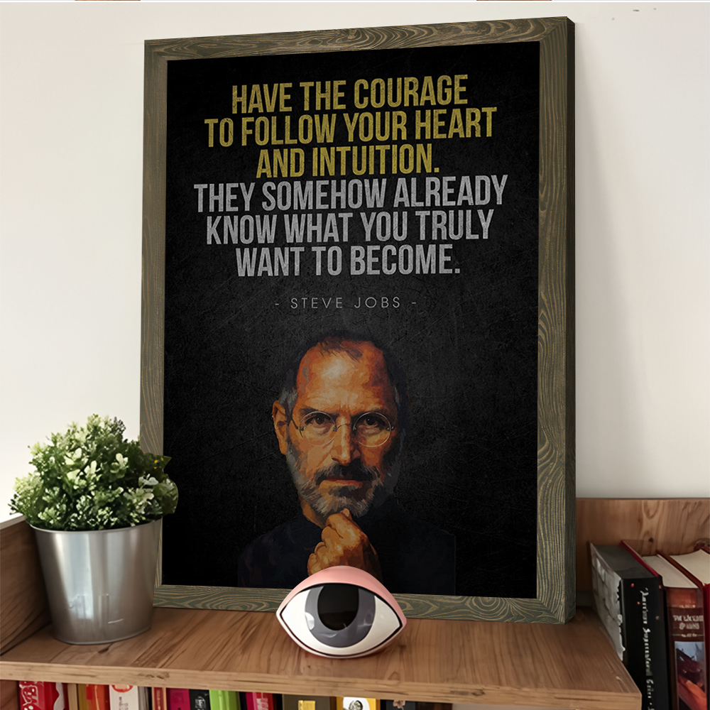 Steve Jobs Inspirational Quote - Home Decor Jobs のレビューと価格