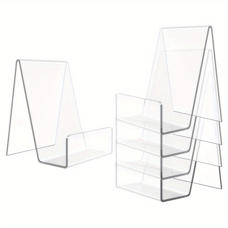 4/8pcs Transparent Acrylic Sta - Aesthetic Bookend のレビューと価格