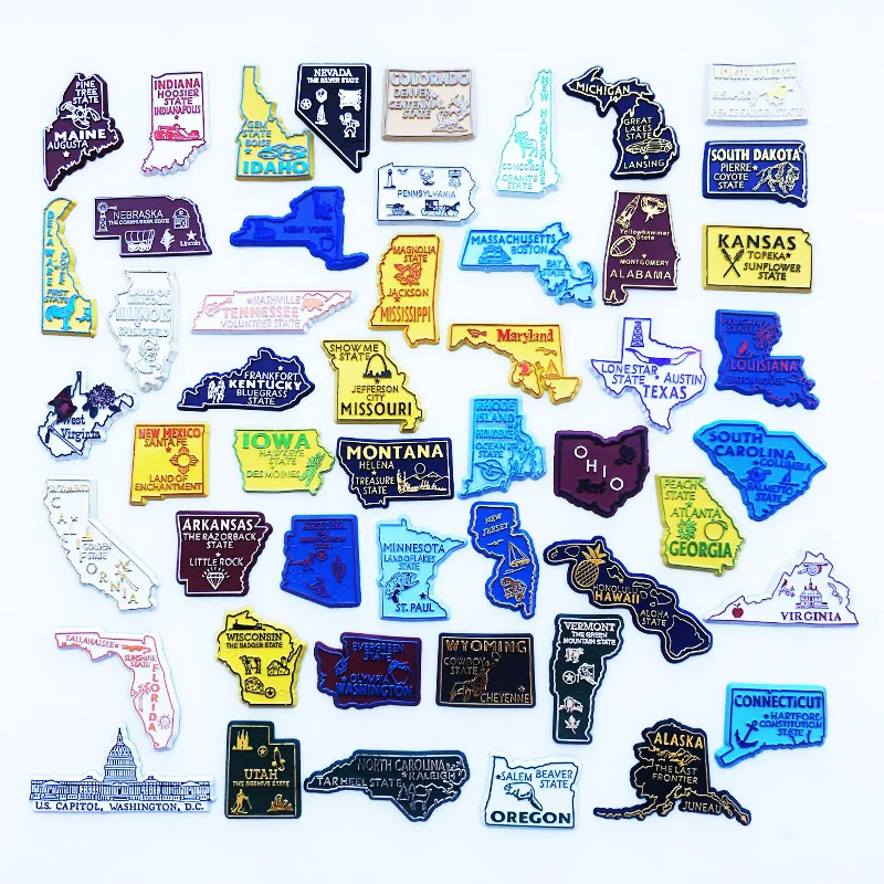 U.S. States Refrigerator Magne - Home Decor Usa のレビューと価格