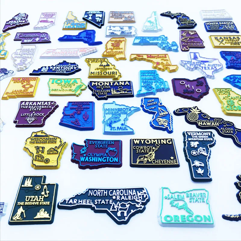 U.S. States Refrigerator Magne - Home Decor Usa のレビューと価格
