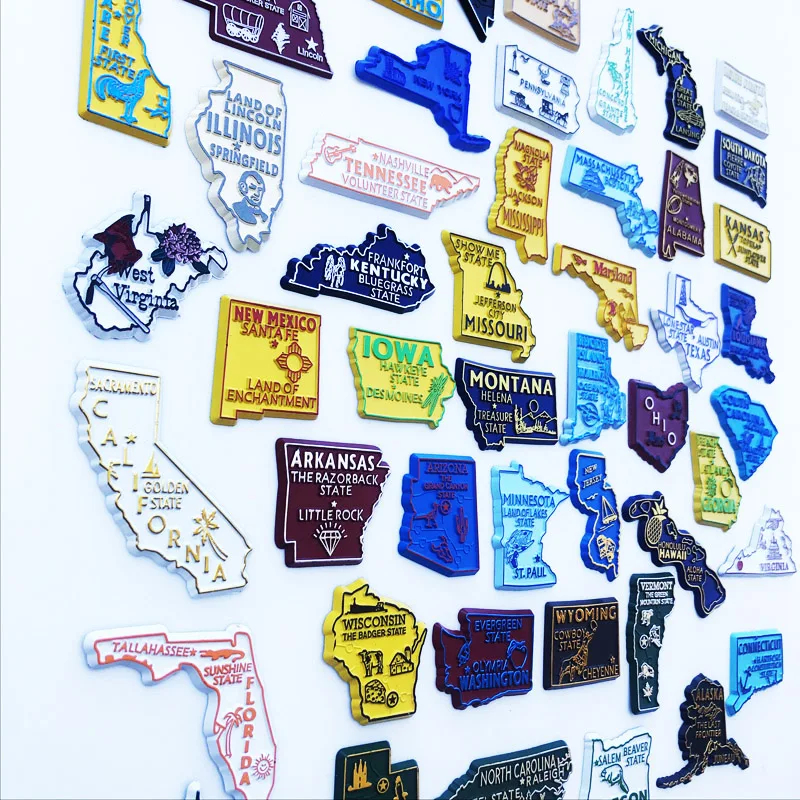 U.S. States Refrigerator Magne - Home Decor Usa のレビューと価格