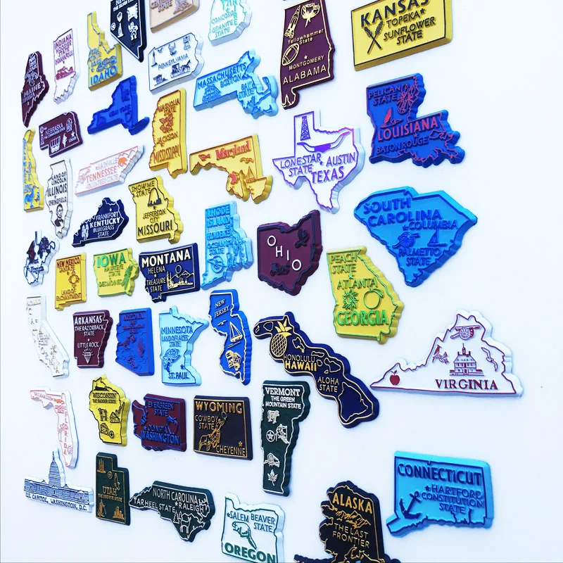 U.S. States Refrigerator Magne - Home Decor Usa のレビューと価格