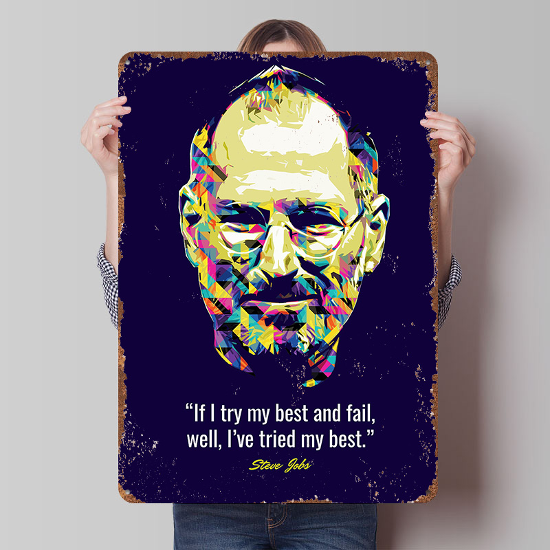 Steve Jobs Quotes Tinplate Pos - Home Decor Jobs のレビューと価格