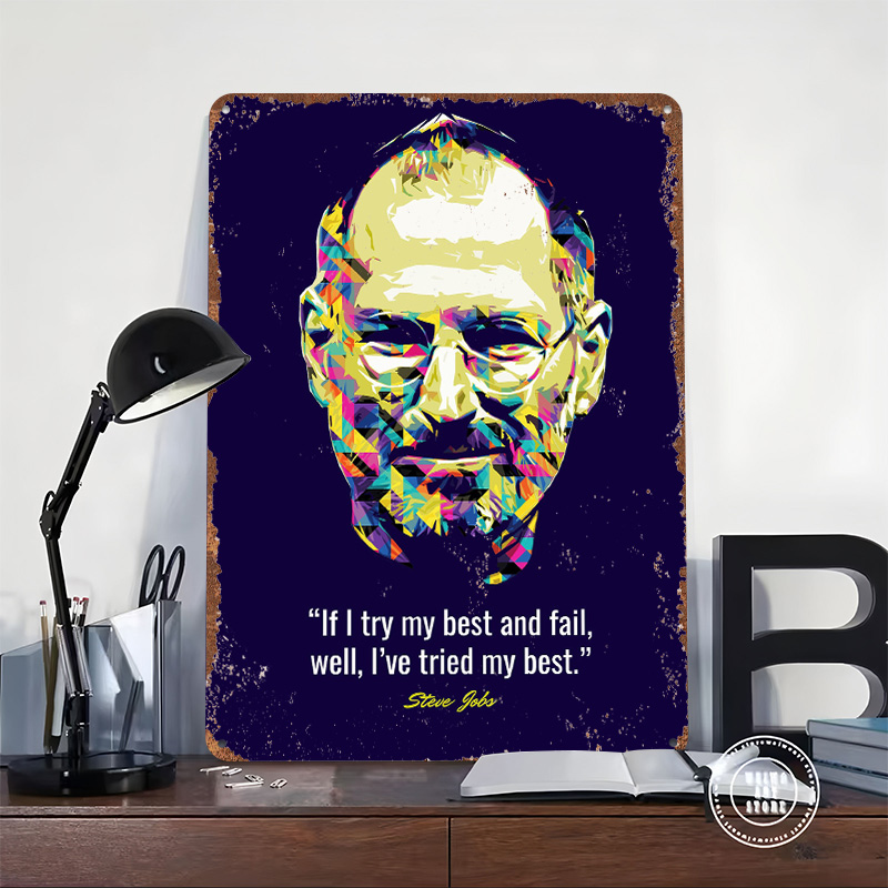 Steve Jobs Quotes Tinplate Pos - Home Decor Jobs のレビューと価格