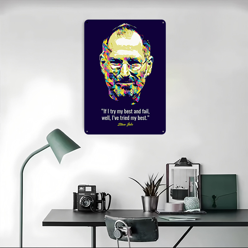 Steve Jobs Quotes Tinplate Pos - Home Decor Jobs のレビューと価格