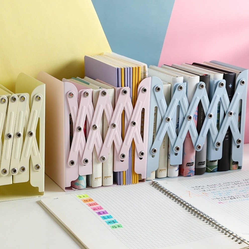 Large Capacity Metal Retractab - Aesthetic Bookend のレビューと価格