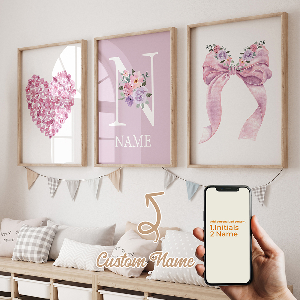 3pcs Personalized Custom Name  - Home Decor Nepal のレビューと価格