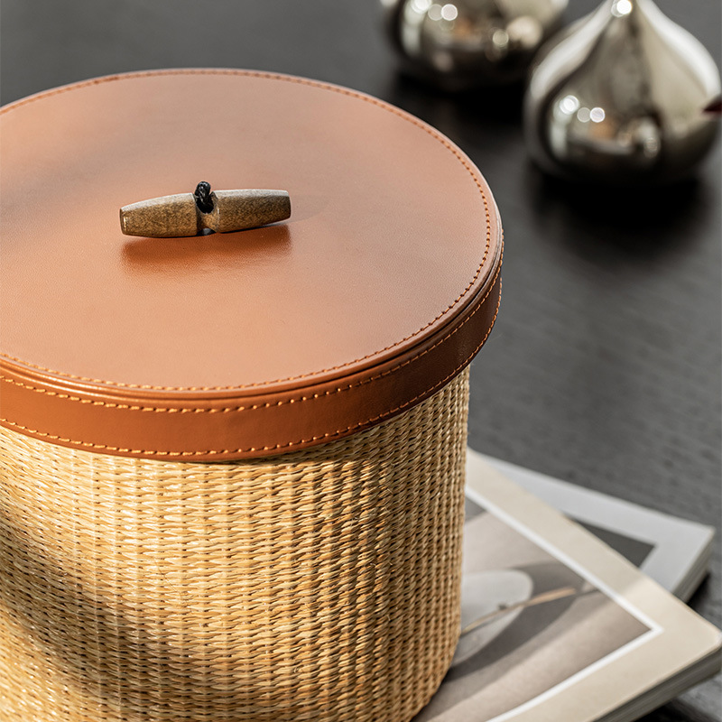 Retro rattan storage box Home  - Home Decor Retro のレビューと価格