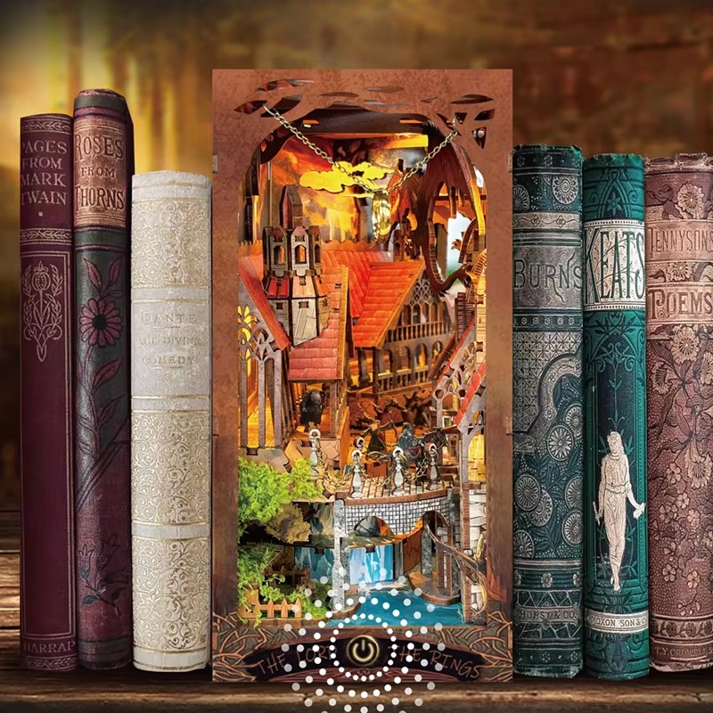 Retro Wooden DIY Book Nook She - Home Decor Catalog のレビューと価格