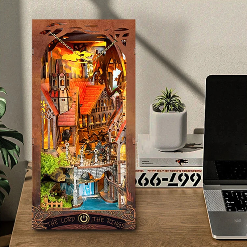 Retro Wooden DIY Book Nook She - Home Decor Catalog のレビューと価格