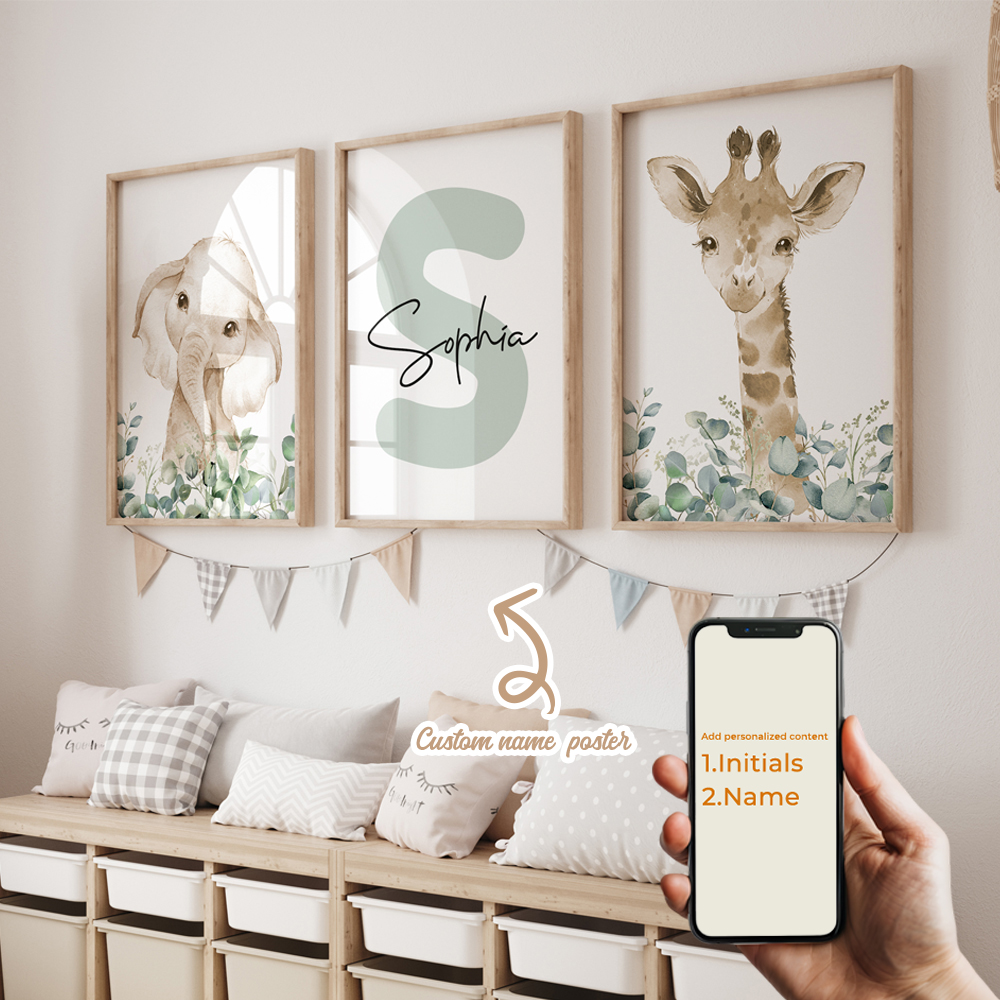 3pcs Personalized Custom Name  - Home Decor Nepal のレビューと価格